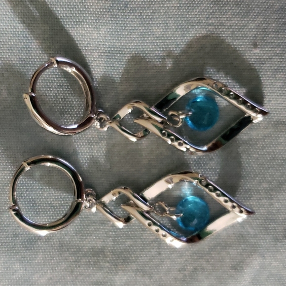 Silver Plated Earrings - Picture 2 of 3